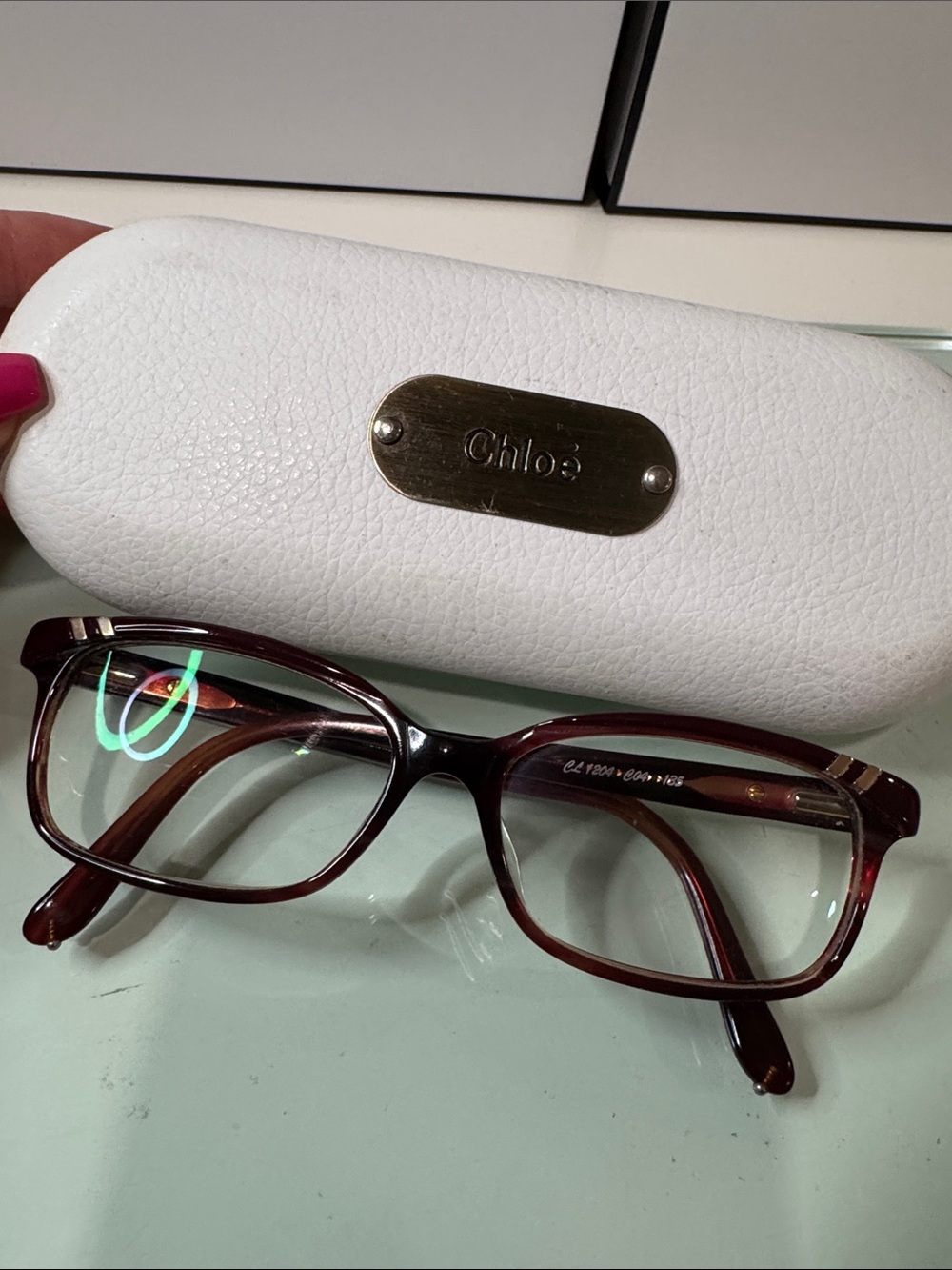 Chloe Women's Deep Burgundy Optical Glasses
